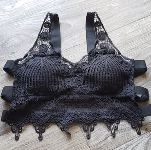Black Lace Bralette NWOT